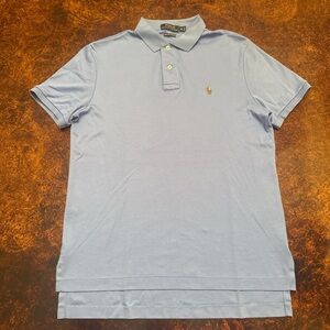 Ralph Lauren Men’s Polo Shirt in Light Blue with Embroidered Pony